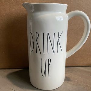 Like New- Rae Dunn ‘Drink Up’ pitcher